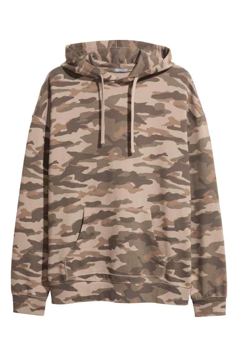 Patterned hooded top